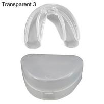 Mouth Guard BPA-free Anti-crushing TPE for Adults Support Sports Mouthguard Silicone Double white