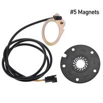 Electric Bicycle PAS Pedal Assistant Sensor 5/8/12 Magnets Speed Sensor SM-3A Plug E-Bike Replacement Parts black