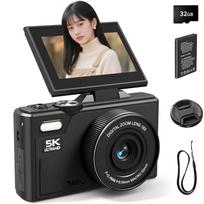 SRVR Compact Digital Camera Transfer Instantly send memories of school trips and travel to your Record uninterrupted 5K video with the included 32GB juoda