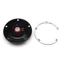 Suitable for Ducati PANIGALE V4 modified aluminum alloy fuel tank cap 2018 2019 2020 2021 2022 2023 2024 Ducati PANIGALE V4 SP juoda