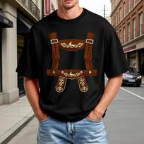 Men's Summer Crew Neck T Shirt Oktoberfest Print Short Sleeve Casual Comfortable Lightweight Tee for Outdoor Activities XXL juoda
