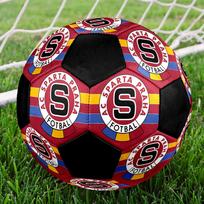 AC Sparta Praha Soccer Ball Size 5 Colorful Machine Stitched PVC Competition Ready Durable High-Bounce white