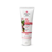 Ayouthveda Acne Enemy Face Wash Gel for Oily Skin | Acne & Pimple Control | Deep-Cleansing, Oil-Balancing & Pore-Purifying | Sulphate-Free Formula white