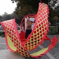 Adult Dragon Dance Ribbon Streamer with Dragon Head