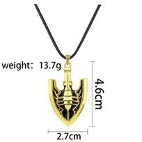 Anime JOJOS BIZARRE ADVENTURE Necklace Red Stone Of Aja Cosplay Pendant Necklace Chain Choker Necklaces Charms Jewelry Women Men