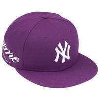 Supreme x New York Yankees New Era Purple 7 1/8 blue