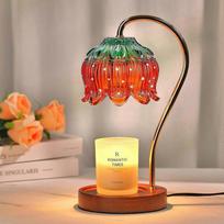 Strawberry Glass Candle Warmer Lamp with Timer and Dimmable Light for Jar Candles Gifts less