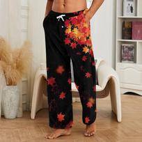 Men's Printed Pajama Pants Soft Casual Sleep Pants for Loungewear M juoda