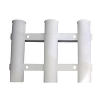 Detachable 3-tube Fishing Rod Holder For Kayak Side One Size white