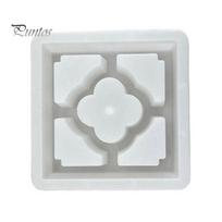 Decorative Garden Flagstone Maker Plastic Stepping Stones Mold, Reusable Concrete Mold for Walkway Path Maker, Durable DIY Casting Outdoor Cement K white