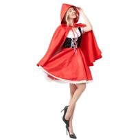 Raudonkepuraitės kostiumas apsiaustas persirengimui Helovino kosplėjus pasaka princesė moterims suaugusiems M&Red Riding Hood raudona