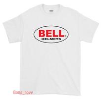 New Shirt Bell Motorcycle Bike Helmets Logo TShirt Casual Youth Cloth S3xl 4XL white