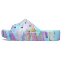 Crocs Classic Platform Palm Print Šlepetės 'Blue Multi Color' Moteriškos 208607-4NQ 39-40 white