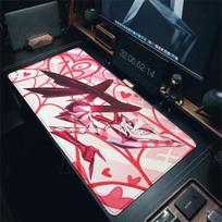 Large Mouse Pad Hazbin Hotel Player Computer Accessories Mousepad Laptop Keyboard Pad PC Tablemat Carpet Anime XXL Gamer DeskMat 30cmx60cm white