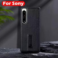 Original Case For Sony Xperia 1 III IV V VI 5 II III IV V Luxury Leather Back Cover Case For Sony Sony Xperia 10 III IV V VI Sony xperia 10IV&1PC juoda