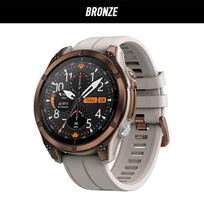 Zeblaze Stratos 4 Pro GPS Smartwatch with Bluetooth Calling, Dual-Color Flashlight, and Local Music. bronza
