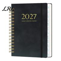 Goal Tracker for 2027 A5 Spiral Planner Notebook, 365 Day Weekly Schedule Calendar with Thick Paper Writing Journal Elastic Band, 140 Page Organizer juoda