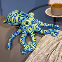 30Cm Simulation Blue-Ringed Octopus Plush Toys Stuffed Colorful Soft Deep Sea Octopus Doll Pretty Room Decor Super Cool Gift 30cm blue