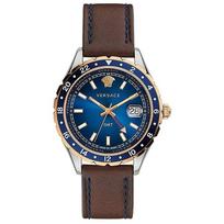 Versace vyriškas Hellenyium GMT Šveicariškas kvarcinis laikrodis 42mm V11080017 mėlyna