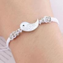 2026 Fashion Dragon Figure Yin Yang Bracelet Couple Adjustable Bracelets Boyfriend Girlfriend Valentine's Day Friendship Jewelry beige