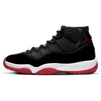 Air Jordan 11 Retro Bred 2019 Unisex sportbačiai Juodi Balti Varsity-Raudoni 378037-061 41 black