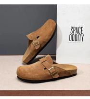 Fashion Fashion Clogs Slippers for Women Classic Suede Men Mules Cork Footbed Leather Potato Shoes with Arch Support Beach Slide 35 ruda