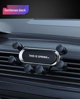 Universal Six-Point Silent Air Vent Car Phone Holder gray