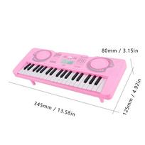 Nešiojamas 37 klavišai Elektroninis pianinas Skaitmeninė klaviatūra Fortepijonas LED ekranas Muzikos instrumentas Vaikams Žaislas Elektrinis Pianinas Vaikams pink