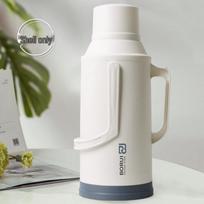 Large Capacity Insulated Hot Water Bottle with Plastic Shell for Dormitory and Household Use white