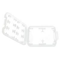 Daugiafunkcinis skaidrus Micro SDHC MSPD atminties SD TF kortelių laikymo dėklas white