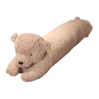 Ilga pagalvė ilgo kūno formos triušio lokio dizaino pliušinė kūno pagalvė minkštas avikailio audinys atrama miego pagalvė namų dekoras 90 cm D beige