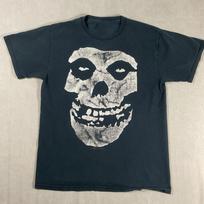 Misfits Skull Band Tee Vintage Y2K Punk Rock Black Shirt S-4XL Unisex T-Shirt L gray