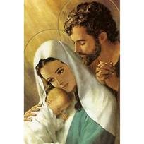 Diamond Painting Christian Holy Family Themed Oil Painting 5D DIY Diamond Painting Embroidery Set Round/Square Diamond Art Mosaic Home Decoration Round 20x30cm black