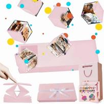 Romantic Surprise Jumping Gift Box Preassembled Handmade Red Envelope Gift Box Decorative Memorable Folding Bouncy Box Proposal other rožinė