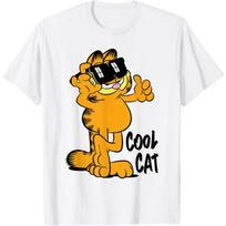 Garfield Cool Cat T-Shirt S balta