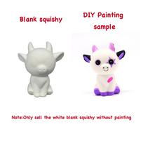 Blank Diy Squishy ToysSlow Rise White Squishy Antistress Anxiety Anti Stress Easing Toys For Kids Children Painting pink