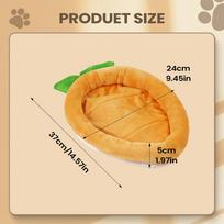 Carrot Shape Sleeping Mat Bunny Bed Soft Warm Rabbits Bed Carrot Shape for Pet Chinchilla Guinea Hedgehog Indoor Outdoor Couch