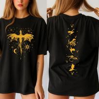 Fourth Wing Throne of Glass Inspired Dragon Shirt Fantasy Bookish T-Shirt Romantasy Reader Gift Book Lover Tee BookTok Merch XS brown