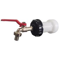 IBC S60 * 6 water tank faucet with adapter extension pipe set Garden irrigation dropper water source connector faucet accessory (as the picture,1/2'')