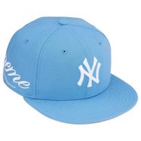 Supreme x New York Yankees New Era Blue 7 3/8 gray