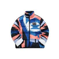 FILA Fusion X Marcelo Burlon All Over Print Color Block Warm Puffer Jacket Unisex outerwear Blue Multicolor T11U148901F-BU XL blue