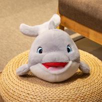 Mielas besišypsantis delfino lėlė pliušinis žaislas akvariumas rožinis delfino lėlė mergaitei raminanti skudurėlio lėlė 30cm（0.18kg）