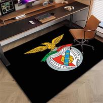 SLB Benfica Golden Eagle Crest Black Background Print Doormat Non Slip Rectangular Floor Mat Soccer Fan Entrance Rug Home Indoor Decor 40x60cm( 15x23in ) brown