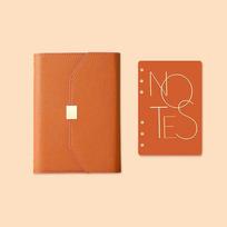 Diary Notepad DIY Binder Notebook Paper Cover Organizer Loose Leaf Notepad Memo Notepad  School A6(135x187mm) oranžinė