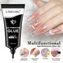 Reinforced Nail Polish Adhesive for Press-On Nails, Gel Glue for Fake Nails, Long-Lasting Waterproof Fast-Drying, 5pcs Drill glue 5pcs