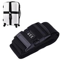 Travel Luggage Strap Adjustable Password Lock Packing Belt Baggage Secure Lock Anti-theft Luggage Strap Bundling Belt juoda