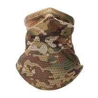 Multi-Functional Large Mesh Holes Face Towel Breathable Tube Bandana UV Protection Lightweight Sunshade Collar Outdoor Sports black
