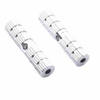 Anti-Slip Bike Pedals Aluminum Zinc Zinc Alloy Bicycle Pedals Axle Pedals Bike Foot Rest Pegs  BMX Biking 10cm-silver white