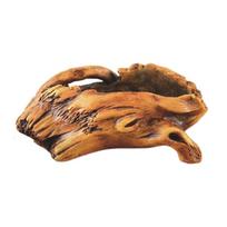 Irregular Tree Stump Shape Imitation Wood Flowerpot Cement Pile Log Planter  Potted Plant Style-C