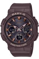 Casio Baby-G Saulės energija maitinamas radijo bangomis valdomas laikrodis BGA-2510-5AJF Moteriškas Rudo atspalvio Atsparus smūgiams 10 ATM ruda